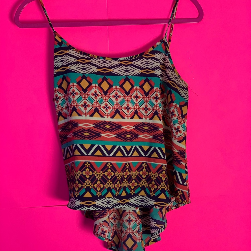 Multi print tank top